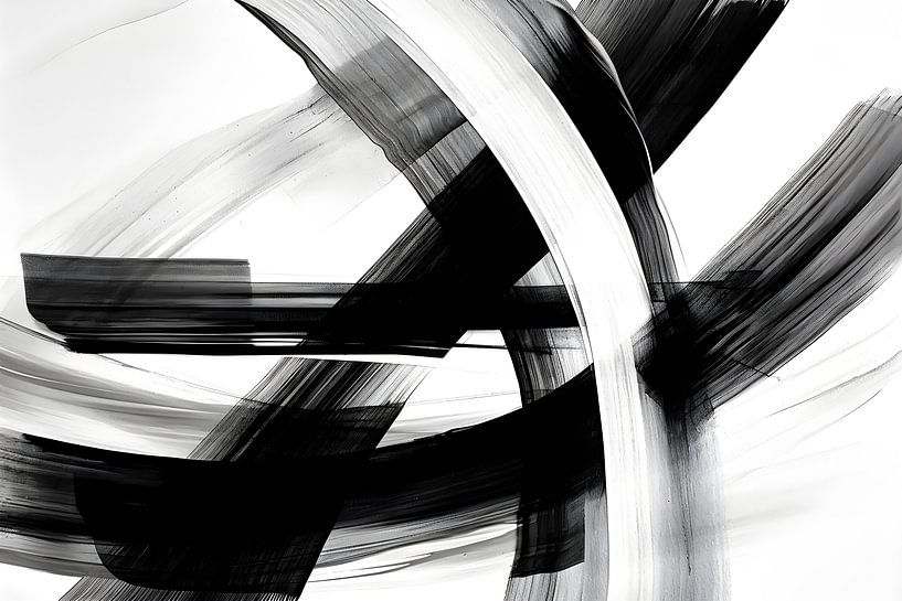 moderne schwarz-weiße Kunst von haroulita