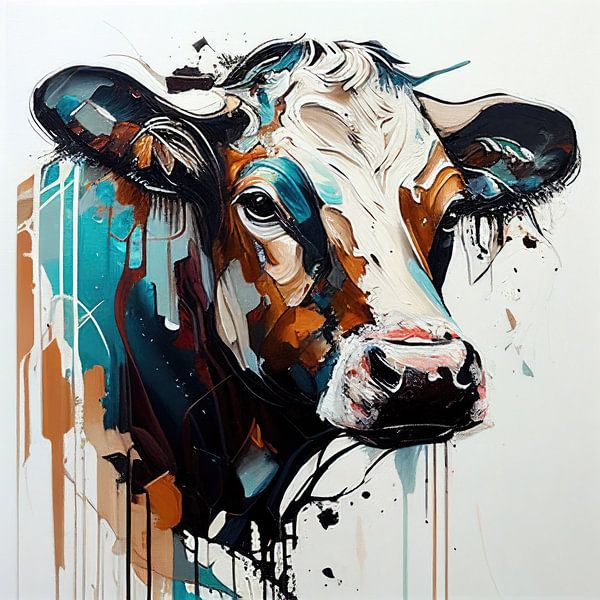 Porträt einer Kuh von Bert Nijholt