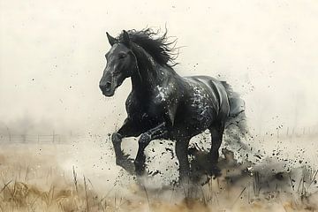 Horse sketch by PixelPrestige