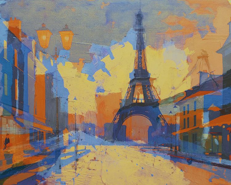 Abstraktes Paris von Nop Briex