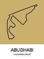 Carte du circuit d'Abu Dhabi