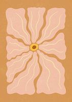 Stilisierte Blume mit Blütenblättern