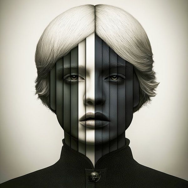 Gesicht der Abgründe von Klaus Tesching - Art-AI