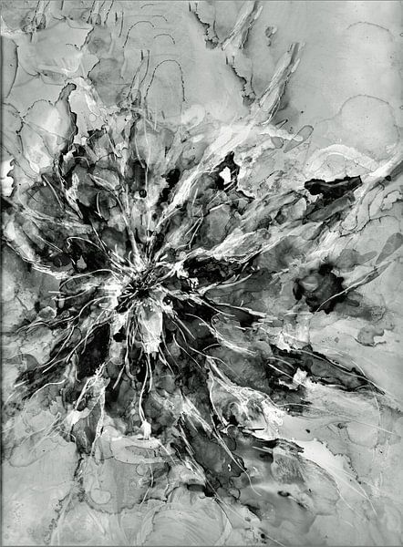 Abstracte bloem van Ineke de Rijk