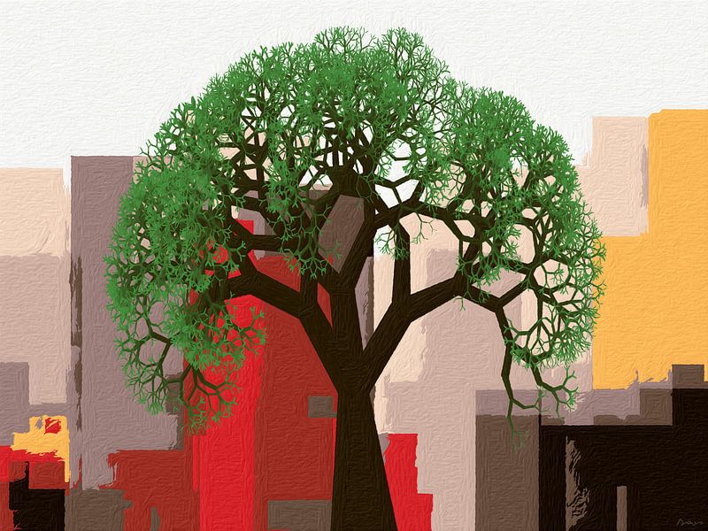 Centre. (City-Art) par SydWyn Art