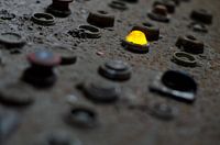 Knop op oude instrumentenpaneel