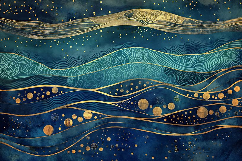 Wavy sea abstract by Bert Nijholt