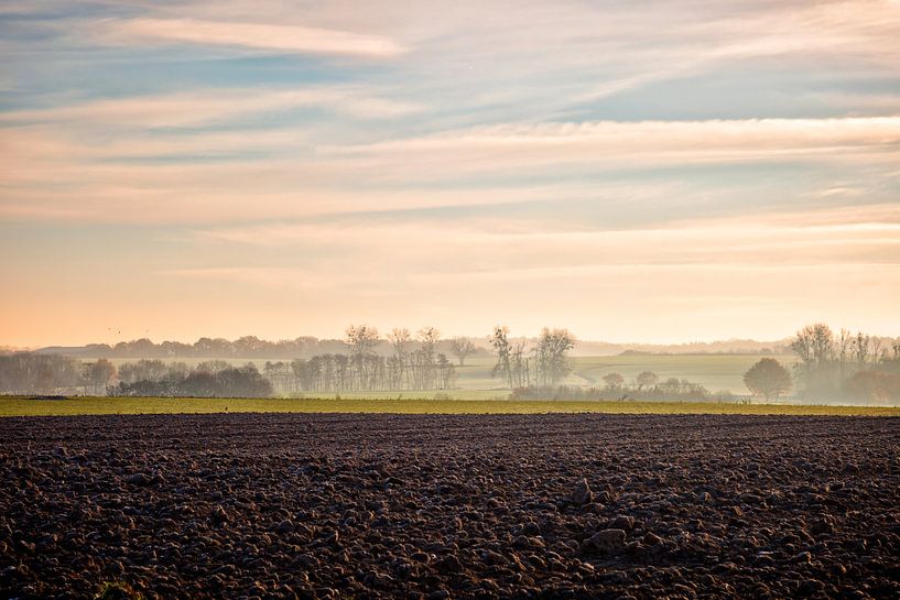 Landschaft bei Sonnenaufgang von Carola Schellekens