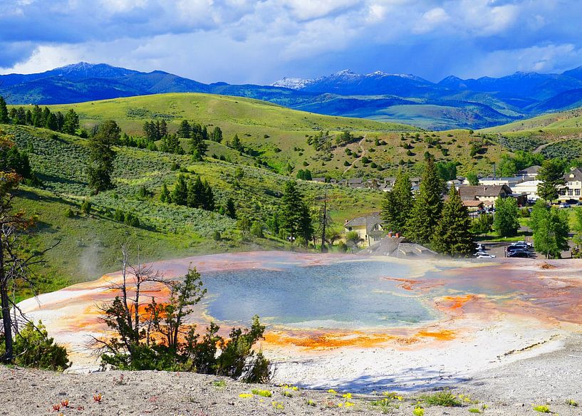 Heiße Quelle im Yellowstone Nationalpark in Montana von Thomas Zacharias
