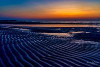 Orange und Lila an der Küste