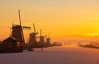 Windmills in the winter morning (2)