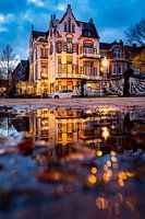 Jugendstil hotel im Abend