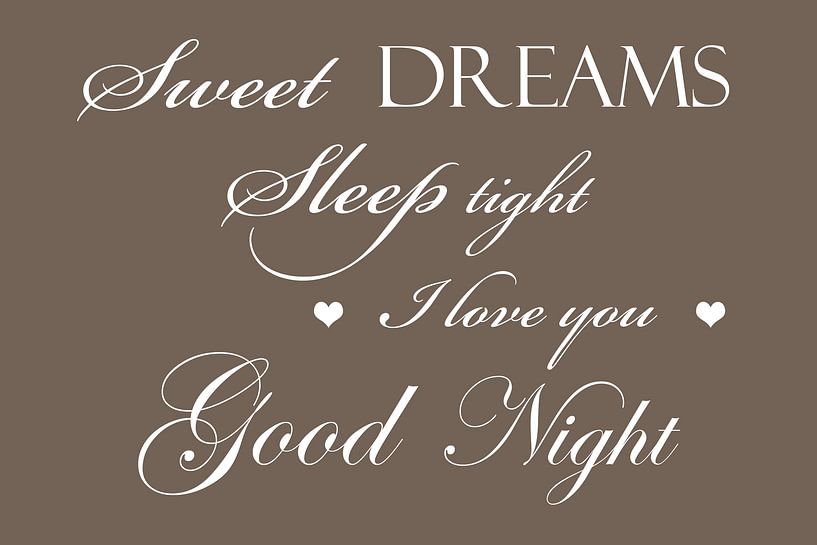 Sweet dreams - Dark brown by Sandra Hazes