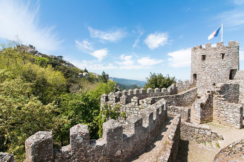 Moorish Castle, in Sintra, Portugal. by Aukelien Philips