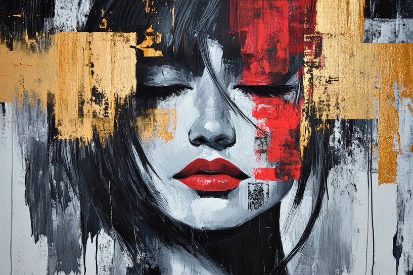 Farben der Stille – Portrait der Seele  Lebendige Schatten  von Poster Art Shop