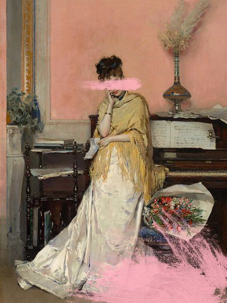 Graffiti-Porträt einer Frau von Grace Digital Art Co