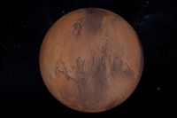 Rendu 3D de la planète Mars