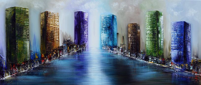 Fantasy city by Gena Theheartofart