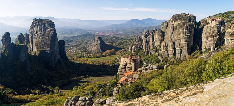 Panorama photo Meteora, Greece by Liset Verberne