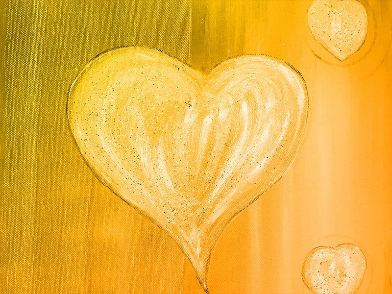 Herz orange by Herzmotivation by Katrin Behr