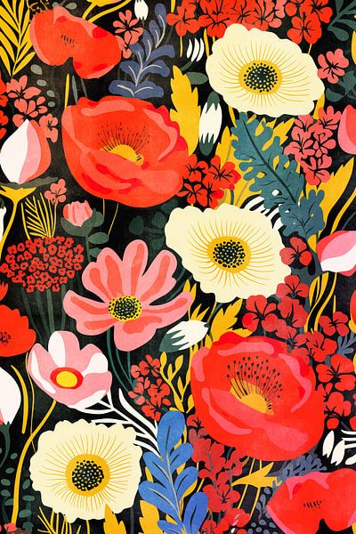 Bunte Blumen II von Whale & Sons