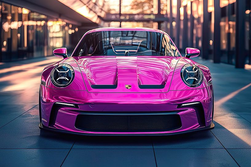 Pink Porsche 911 GT3 by PixelPrestige