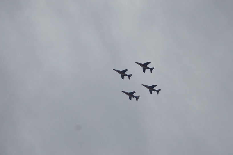Vier jachtvliegen in de lucht by OHJA FOTOGRAFIE