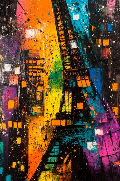 Tour Eiffel couleurs par Poster Art Shop
