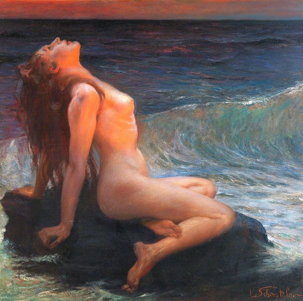 Woman in sunrise, leopold schmutzler by Atelier Liesjes