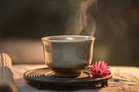 Eine heiße Tasse Tee