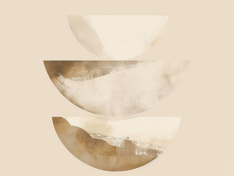 Œuvre d'art moderne sur lin par Collection Moderne