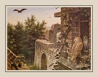 Schoolplate M.A. Koekkoek - "At the Ruin"