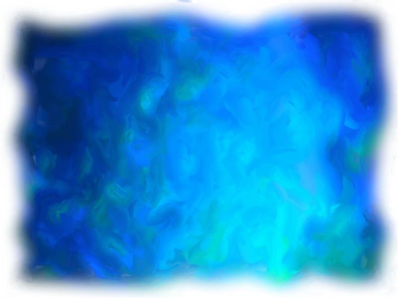 Abstract blauw van Maurice Dawson