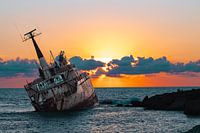 Schiffswrack EDRO III an der Küste von Paphos, Zypern