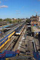 Oude station Delft, treinen