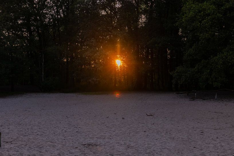 Zonsondergang Zandvlakte Amerongse Berg van PhotoManiX Digital Photography