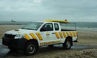 Car of lifeguard at Dishoek