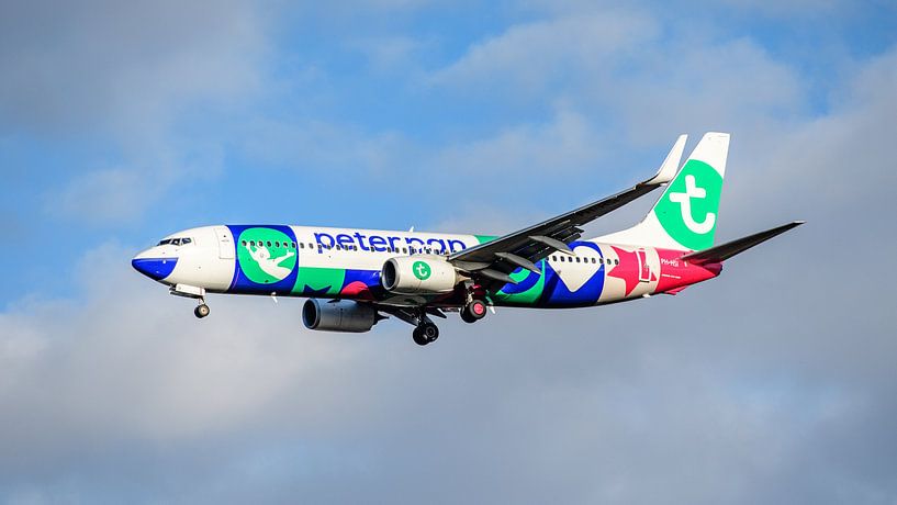 Transavia Boeing 737 with Peter Pan Holiday Club livery. by Jaap van den Berg