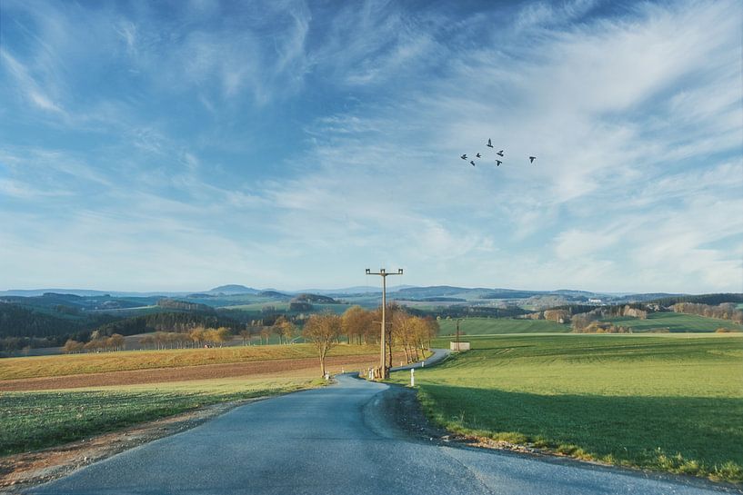 Landschaft im Erzgebirge von Johnny Flash