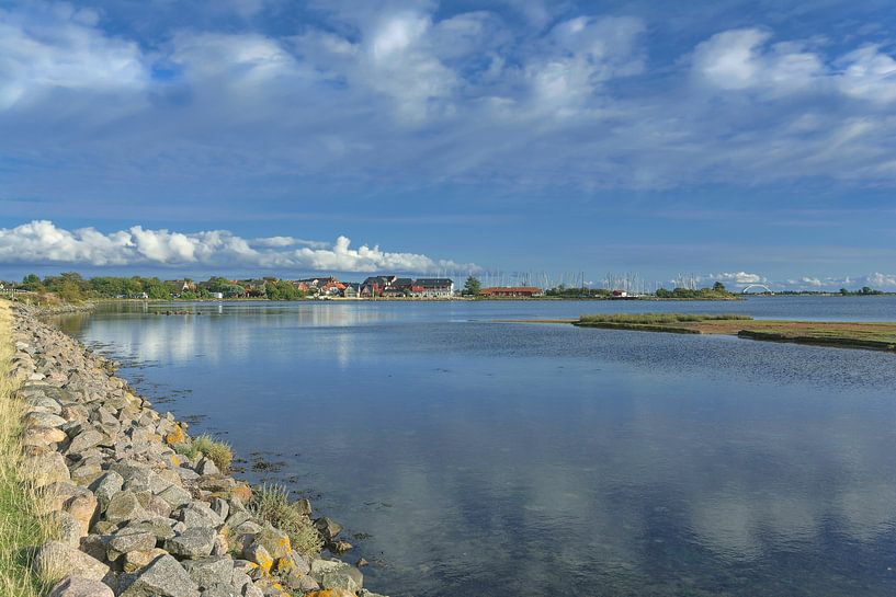 View of the holiday resort of Lemkenhafen, Fehmarn Island by Peter Eckert