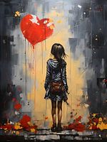 Banksy meets Pollock art