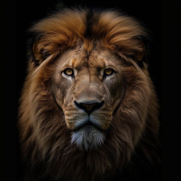 Porträt eines Löwen von Bert Nijholt