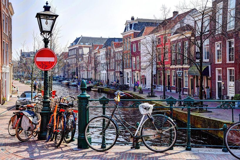 St. Jansbrug Oude Rijn Leiden Netherlands by Hendrik-Jan Kornelis