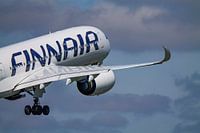 Start eines Finnair Airbus a350-900.