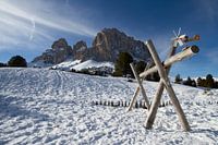 Schommel in de sneeuw