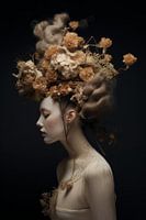 Blumenkopf Frau Digital Art
