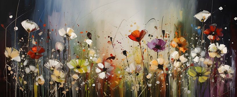 Farbige Blumen von Artsy