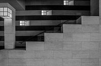Stufen in Schwarzweiß