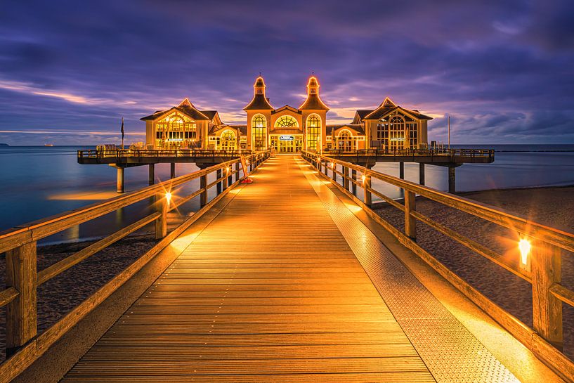 Sunrise Sellin Pier, Rügen, Germany by Henk Meijer Photography