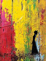 Dame en rêve, huile